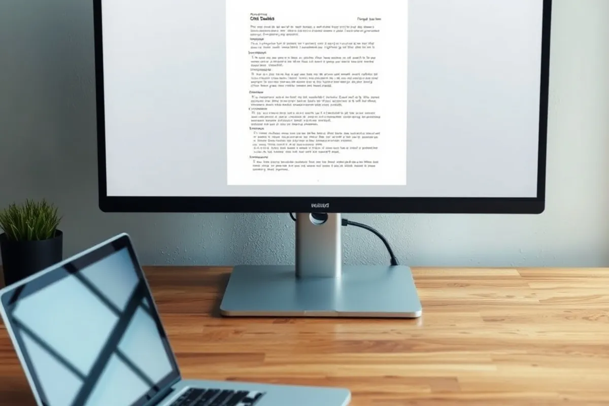 A single large screen at the right height is easier on the neck than two small ones.