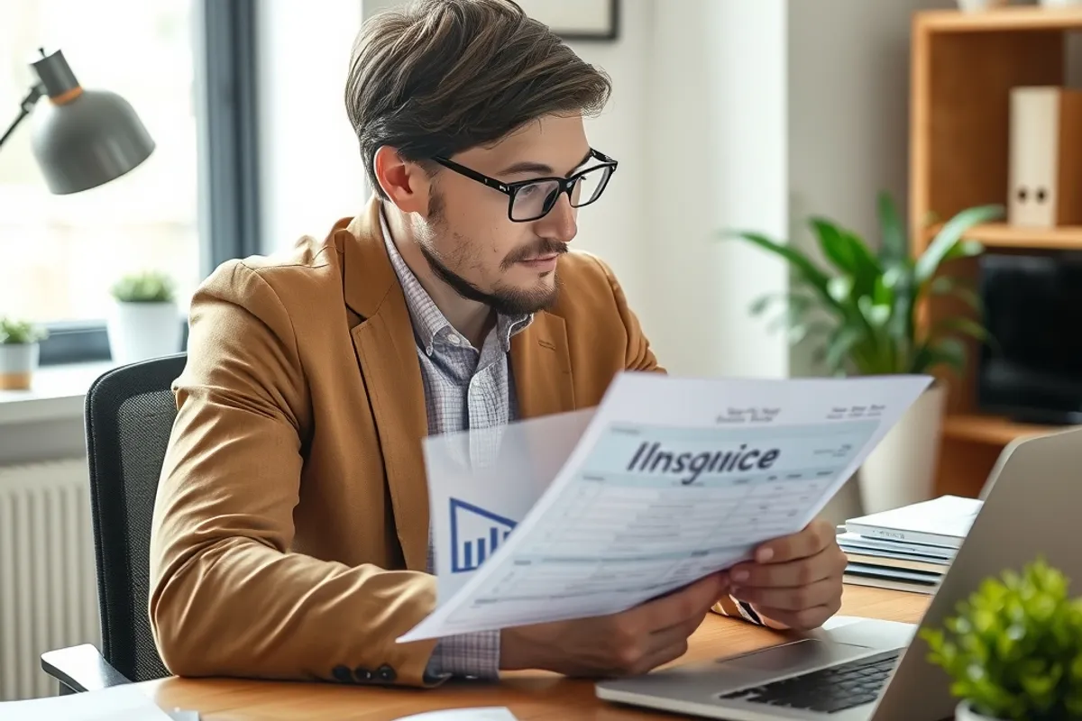 A manager checking a software invoice against the seats actually in use.