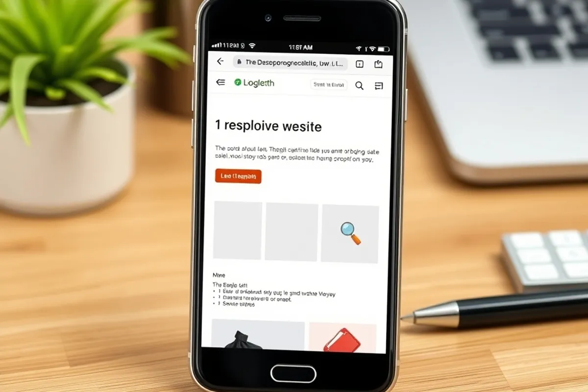 A responsive layout is designed for the thumb first, then widened for the desk.