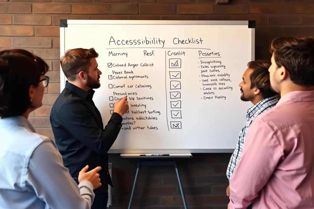 A short checklist and a keyboard find most barriers before launch.
